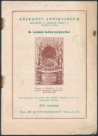 1957 A Központi Antikvárium 3. Számú Könyvjegyzéke, XVI-XVIII.... - Non Classificati