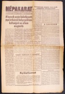 1956 Bp., Népakarat, A Magyar Szabad Szakszervezetek Országos Szövetségének Lapja... - Zonder Classificatie