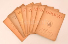 1941-1942 A SzépmÅ±vészet Folyóirat 8 Lapszáma, érdekes írásokkal - Non Classificati