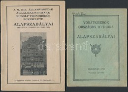 1935, 1943 A M. Kir. Államvasutak Alkalmazottainak Rudolf Trónörökös Egyesülete... - Zonder Classificatie