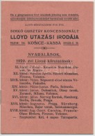 1929 Simkó Gusztáv Koncessionált Lloyd Utazási Irodája, Nyaralások 1929.... - Ohne Zuordnung