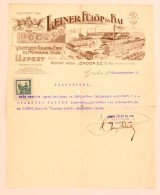1920 Leiner Fülöp Vegyészeti Gyár Ujpest Fejléces Számla - Non Classificati