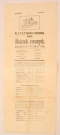1909 Az E.F.V.T. Hivatalos Programja, Alsózsuki Lóversenyek - Zonder Classificatie