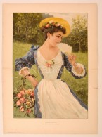 1897 F.Andreotti: Liebesgruss, A Die Gartenlaube 15. MÅ±melléklete, 43x32 Cm - Zonder Classificatie