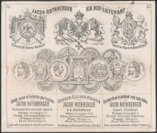 Cca 1860-1880 4 Db Régi Pesti Iparos Fejléces Számlája - Non Classificati