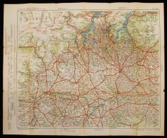 Cca 1910 G. Freytag&Berndt's Automobil- Und Radfahrerkarten, Blatt 40.: Schweiz Und Italien. Verlag Der... - Andere & Zonder Classificatie