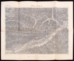 Cca 1892 Innsbruck Und Achen See, 1:75000, K.u.k. Militär-geographisches Institut, 47,5×62 Cm - Altri & Non Classificati