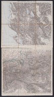 Cca 1890 2 érdekes Térkép: Laibach. Villach, Valamint Korfu és A Balkán... - Altri & Non Classificati