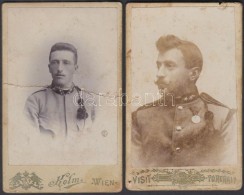 Cca 1900 2 Db Katonai Fotó 7x9 Cm / Military Photos - Sonstige & Ohne Zuordnung