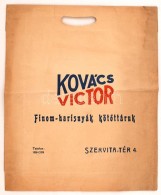 Cca 1930 Bp., V. Kovács Victor Ruhaáru Reklámgrafikával Díszített... - Pubblicitari