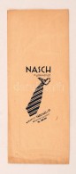 Cca 1930 Bp., V. Nasch NyakkendÅ‘. Reklámgrafikával Díszített Papírtáska - Publicités