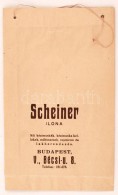 Cca 1940 Bp. V. Scheiner Ilona Lakberendezés Reklámgrafikával Díszített... - Publicités