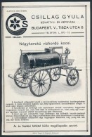 Magyar Mérleg és Gépgyár Részvénytársaság, Csillag Gyula... - Advertising