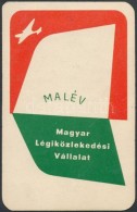 1957 Malév Reklámos Kártyanaptár - Advertising