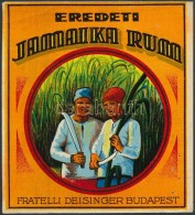 Cca 1930 Jamaika Rum Litografált Italcímke / Lithographic Rum Label - Pubblicitari