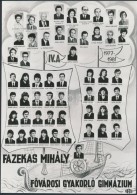 1981 Budapest, Fazekas Mihály Gimnázium Tanárai és VégzÅ‘s Diákjai,... - Altri & Non Classificati
