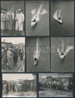 Cca 1960 Vízi élet A Dunán. 10 Db érdekes Fotó: Hajók, Csónakok - Andere & Zonder Classificatie