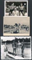 Cca 1930-1960 Strandélet, 3 Db Fotó, 6x9 és 9x12 Cm Között - Andere & Zonder Classificatie