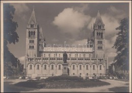 Cca 1930-1940 Pécs, Székesegyház, Jelzetlen Fotó, 29x24 Cm - Andere & Zonder Classificatie