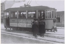 Cca 1925 Pécs, A Zsolnay Gyárhoz KözlekedÅ‘ Villamos, Korabeli Vintage Negatívról... - Altri & Non Classificati