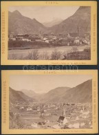 Cca 1880 Ausztria, Bozen 2 Keményhátú Fotó / Austia South-Tirol, Bozen 2 Vintage Photos... - Andere & Zonder Classificatie