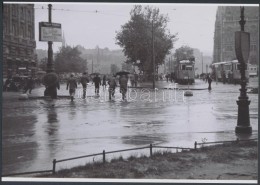 Cca 1930 Budapest, 6-os Villamos A Kossuth Téren, Korabeli Vintage Negatívról... - Altri & Non Classificati