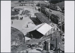 Cca 1971 Budapest, Moszkva Téri Változások, 2 Db Korabeli Vintage Negatívról... - Sonstige & Ohne Zuordnung