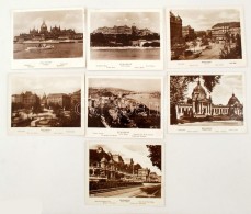 Cca 1930-40 Budapest Nevezetességeit ábrázoló  Fotók, 7db, 15x19cm - Andere & Zonder Classificatie
