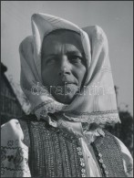 Cca 1965 Botta Ferenc (1919-1968): Szlovák Asszony, Aláírt Vintage... - Andere & Zonder Classificatie