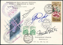 Szergej Avdejev (1956- ), Jurij Gidzenko (1962- ) Orosz és Thomas Reiter (1958- ) Német... - Autres & Non Classés