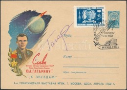 Jurij Alekszejevics Gagarin (1934-1968) Szovjet Å±rhajós Aláírása... - Other & Unclassified