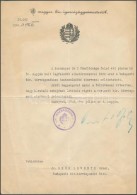 1944 Bp., A M. Kir. Igazságügy-miniszter által Kiadott Tanácselnöki Kinevezés - Zonder Classificatie