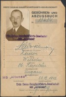 1943 Magyar DDSG Hajóskapitány MS Altenau Fényképes Igazolványa / DDSG Captain... - Non Classificati