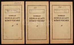 1942-1948 Orvostanhallgató Hölgy Kórházi Szolgálati Könyvecskéi. 3 Db... - Zonder Classificatie