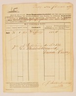 1869 DDSG Fuvarlevél Pest Szalk. Fegyverrakománnyal / 1869 DDSG Bill Of Freight - Non Classificati