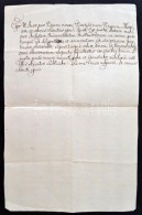 Cca 1700-1800 Kézzel írott Vármegyei TisztviselÅ‘i Esküformula - Unclassified