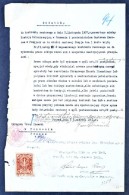 1921 Poznanban Kiállított Lengyel Okmány 3M Okmánybélyeggel - Non Classés