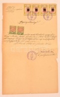 1926  Szolnok Igazolás Felülnyomott Városi Okmánybélyeggel - Unclassified