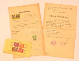 Cca 1920-1926 3 Db Budapest SzékesfÅ‘város Illetékbélyeges Okmány - Unclassified