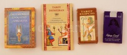 Vegyes Kártya Tétel: Egyiptomi Tarot Használati útmutatóval, Cigány... - Altri & Non Classificati