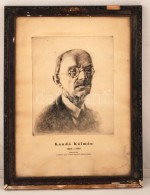 Varga Nándor Lajos (1895-1978): Kandó Kálmán. Rézkarc, Papír, Jelzett,... - Andere & Zonder Classificatie