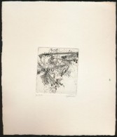 Gyarmati Lea (1938-): Ex Libris. Rézkarc, Papír, Jelzett, 6×5 Cm - Andere & Zonder Classificatie