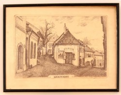 Bukta Imre (1952): Szentendre, Rézkarc, Papír. Jelzett, Sorszámozott 64/100. 27x19 Cm... - Andere & Zonder Classificatie