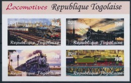 ** Togo 2011 Mozdony 4 értékes Vágott Kisív - Andere & Zonder Classificatie