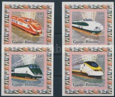 ** Guinea Bissau 2006 Mozdony 4 értékes Vágott Sor - Altri & Non Classificati