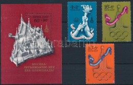 ** 1976 Olimpia Sor Mi 4563-4565 + Blokk 117 - Sonstige & Ohne Zuordnung