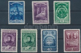 (*) 1948 Bányászok Sor Mi 1236-1238 + Író Sor Mi 1259-1260 + Színház Sor... - Other & Unclassified