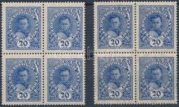 ** 1926 Gyermeksegély Vízjeles és Anélküli Négyestömb Mi 314 Y+Z - Altri & Non Classificati