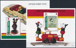 ** 1994 Karácsony: Antik Walt Disney Játékok Blokksor Mi 282-283 - Other & Unclassified