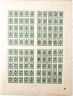 ** 1908 Teljes ív Vízjel Jobb Oldalon Mi 73 II A C (Mi EUR 60,-) - Other & Unclassified